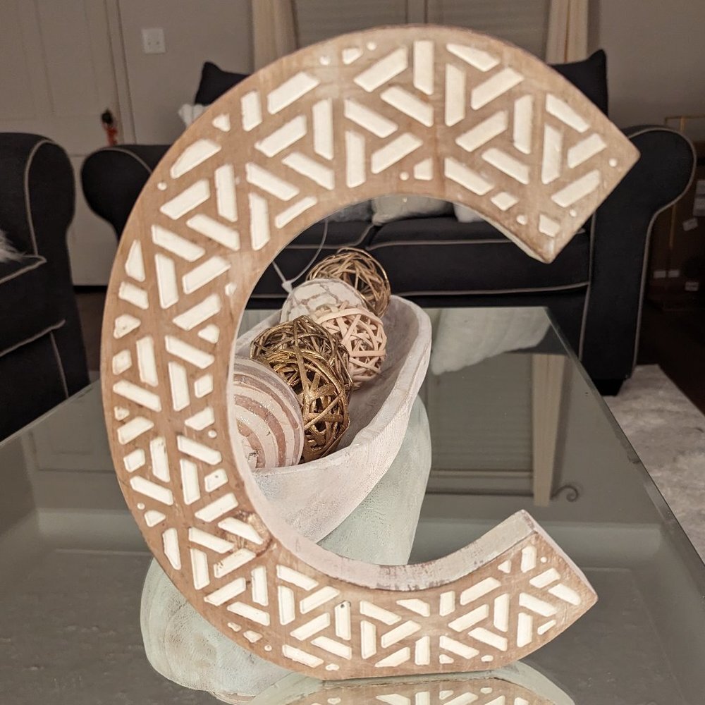 Table Top Decor Ashland : Decorative Wood Letter C NEW